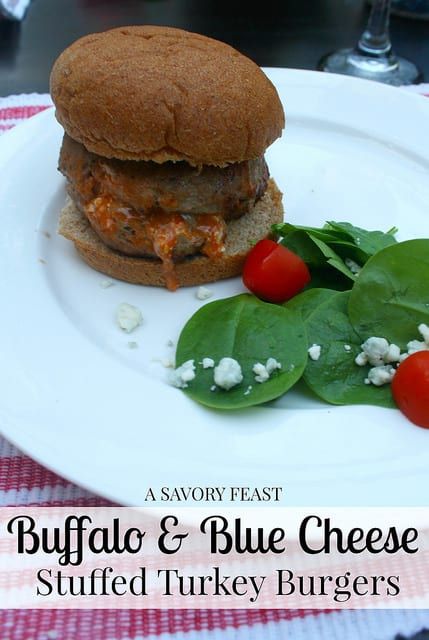 Stuffed Turkey Burgers, Buffalo Turkey Burgers, Ground Turkey Burgers, Stuffed Burgers, Recipes Using Ground Beef, Blue Cheese Burgers, Stuffed Turkey, Blue Cheese Dip, Easy Grilling Recipes