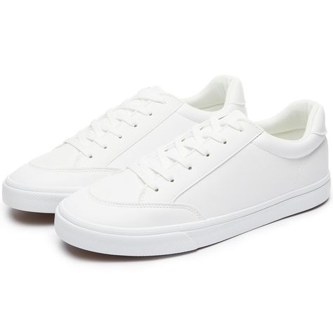 Boys White Shoes, Mens White Sneakers, Shoes Png, Rubber Sneakers, White Shoes Men, White Sneakers Men, Best Shoes For Men, Men Classic, Lightweight Sneakers