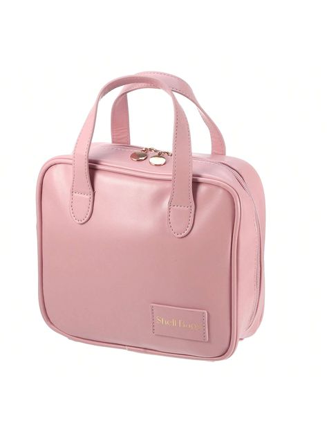 Material: PUSize: 21x7x19cm / 8.27"x2.76"x7.48"(L*W*H)Handhold Cosmetic Bag, Portable Makeup Bag, Large Capacity Makeup Pouch, Cosmetic Pouch Storage Organizer With Handle Pink         Storage & Organization, size features are:Bust: ,Length: ,Sleeve Length: Pink Storage, Makeup Bag Organization, Makeup Pouch, Cosmetic Pouch, Storage Organizer, Cosmetic Bag, Storage Organization, Makeup Bag, Pouch