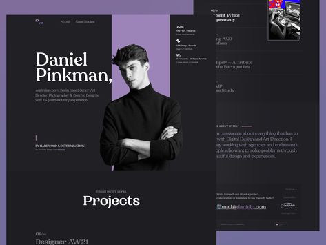 Personal Portfolio by Ofspace Digital Agency on Dribbble Portfolio Website Inspiration, Ui Portfolio, Portfolio Website Design, Portfolio Images, Portfolio Site, Digital Portfolio, Webpage Design, Portfolio Web Design, Graphic Design Lessons