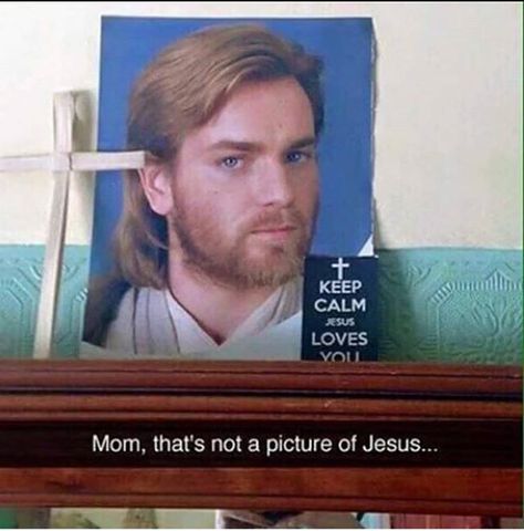 So FUNNY #obiwankenobi #starwars #meme #jesus Funniest Snapchats, Star Wars Meme, Star Wars Jokes, Coat Hangers, Ewan Mcgregor, Christian Memes, Star Wars Pictures, Can't Stop Laughing, Star Wars Humor