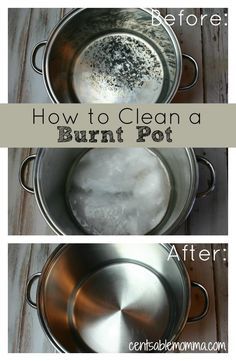 Using just 2 ingredients, check out how to clean the burnt residue from a pot. I'm amazed at my results! Clean Baking Pans, Homemade Popcorn, Cleaning Painted Walls, Cookie Sheets, Glass Cooktop, Deep Cleaning Tips, Frugal Living Ideas, Aluminium Foil, Cleaning Tricks