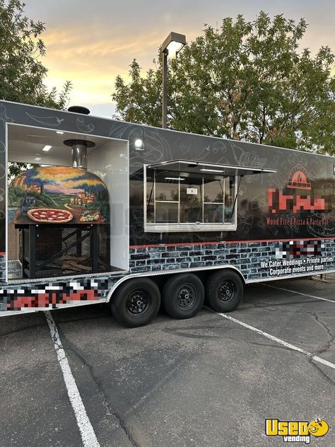 For Sale: Like New - 2023 6' x 27' Pizza Trailer with Full Kitchen for Sale in Arizona!
Hit the road with flavor packed pizzas! This pizza trailer, complete with a Mugnaini wood fired 120A oven, is ready for a new owner. Whether you're a seasoned chef or an aspiring entrepreneur, this mobile pizzeria is your ticket to success. Don't let this opportunity slip through your fingers, give us a call now!

📞601-749-8424 Pizza Trailer, Street Food Business, Concession Trailer, Wood Fired Pizza Oven, Full Kitchen, Food Business, Kitchen Sale, Wood Fired Pizza, Trailers For Sale