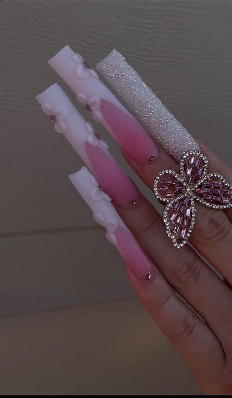 Xxl Nails, Fye Nails, Nail Business, Long Square Nails, Acrylic Nail Shapes, Punk Nails, Long Acrylic Nail Designs, Bad Bad, Drip Nails