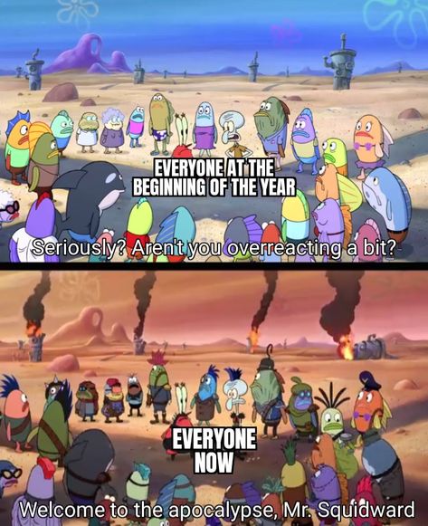 Let the chaos begin Spongebob Reaction Pictures, Spongebob Reaction, Spongebob Meme, Funny Cartoon Memes, Funny Spongebob Memes, Great Memes, Bad Memes, In Memes, One Picture