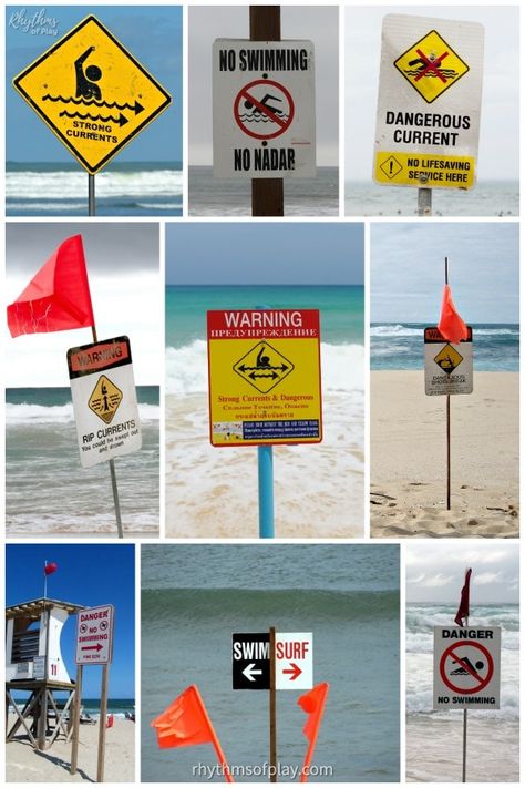 Keep your family safe this summer with these 25 beach and water safety tips from an ocean lifeguard mom. Includes information about rip currents, how to teach your kids about ocean conditions and water safety, swimming tips, and basic first aid information for parents, caregivers, and families. | #WaterSafety #BeachSafety #SwimmingSafety #BeachFun #BeachDay First Aid Information, Beach Crafts For Kids, Beach Safety, Swimming Safety, Boracay Philippines, Rip Current, Beach Lifeguard, Turmeric Health, Swimming Tips