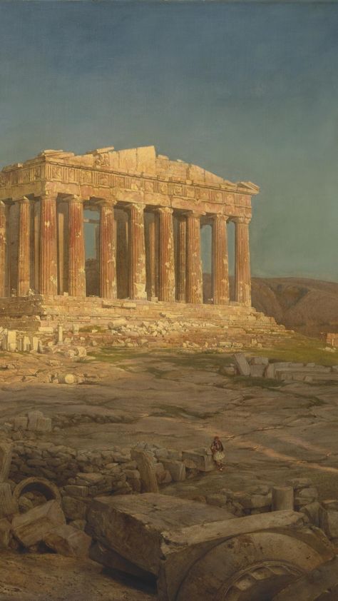 eldritch gourmand — Frederic Edwin Church (1826 - 1900) The Heart of... Ancient Greece Aesthetic, Frederic Edwin Church, Architecture Antique, Greek Pantheon, The Parthenon, Ancient Temple, Hudson River School, Ancient Greek Art, Greek History