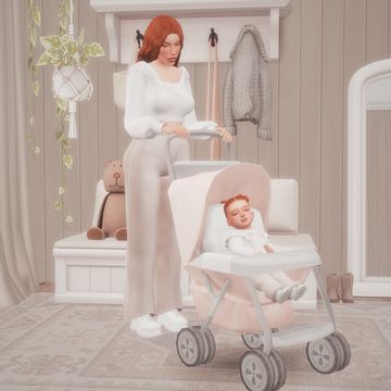 Sims 4 Cc Stroller Patreon, Ts4 Cc Patreon Infantes, Stroller Cc Sims 4, Infant Stroller Sims 4, Sims 4 Stroller Poses, Sims 4 Cc Newborn Furniture, Sims 4 Infant Swaddle, Sims 4 Cc Functional Stroller, Sims 4 Car Seat Cc