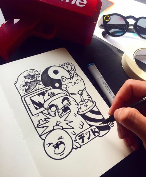 Vexx Drawings, Doodles Sketchbooks, Doodle Art Letters, Doodle Art For Beginners, Sketches Doodles, Drawing Doodles, Arte Doodle, Art Sketches Doodles, Graffiti Doodles