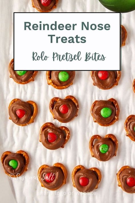 Looking for a DIY holiday snack that's both fun and easy to make? Try these Reindeer Nose Treats! This recipe uses Rolo pretzel bites to create a festive snack that’s ideal for parties, family gatherings, or gifting. Learn how to make this simple and delicious treat that will add holiday cheer to any occasion. Rolo Pretzel Bites, Snowman Recipes, Rolo Pretzel, Rice Krispie Treats Christmas, Chex Mix Christmas, Rolo Pretzels, Kid Friendly Dessert, Holiday Snack, Reindeer Noses