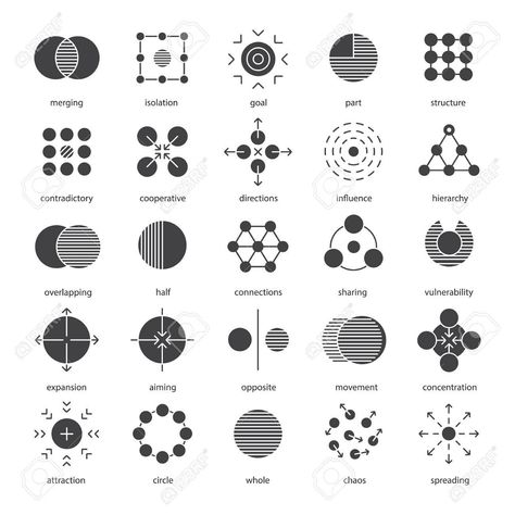 Abstract Symbols, Science Symbols, Ux Design Process, Abstract Science, Science Icons, Typographic Logo Design, Logo Design Inspiration Creative, Data Visualization Design, Graphic Motif