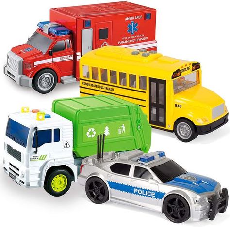 Ambulance Toy, Car School, Toy Car Garage, Toddler Car, Toy Cars For Kids, Candyland Party, Play Vehicles, Car Toys, Construction Toys