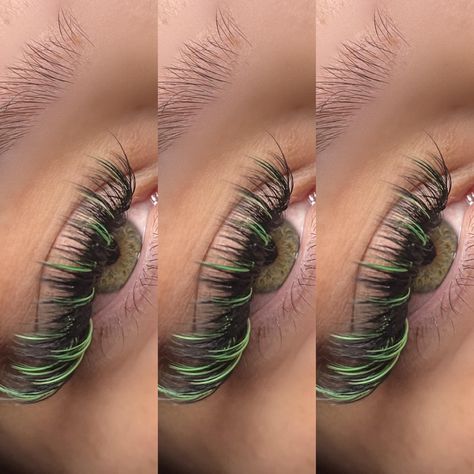 Colorful Eyelashes Extensions, Crazy Lash Extensions, Lash Extensions Ideas With Color, Classic Lash Extensions With Color, Hybrid Lash Extensions Styles With Color, Halloween Eyelash Extensions, Colorful Eyelash Extensions, Colorful Lash Extensions, Halloween Lash Extensions