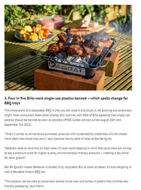 The whole point of a disposable BBQ is that you can nuke it and chuck it. Yet growing eco-awareness might mean consumers make other choices this summer, with 80% of Brits agreeing that single-use plastics should be banned as soon as possible. Disposable Bbq, Bbq Tray, This Summer, Need To Know, Things To Come, Canning