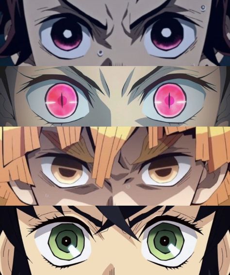 (image made by me) #anime #animeeyes #demonslayer Demon Slayer Eyes Drawing, Jujutsu Kaisen Eyes, Anime Characters Eyes, Demon Slayer Eyes, Eye Studies, Kny Screencaps, Easy Anime Eyes, Easy Manga Drawings, Easy Manga