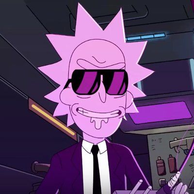 Rick Sanchez, Rick And Morty, Cartoon Character, Purple, Pink