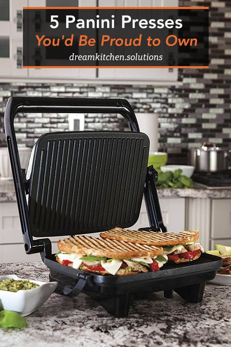 The 5 best panini presses. Every kitchen should have a panini press!  Use yours for perfect pancakes, sensational stirfry veg and heavenly grilled cheese sandwiches... Panini Maker, Easy Bruschetta, Pressed Sandwich, Panini Press, Gourmet Sandwiches, Personal Pizza, Flavor Combinations, Hot Sandwich, Summer Corn Salad