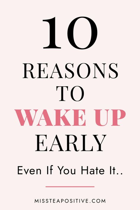 Learn amazing hidden health benefits of waking up early in the morning. Get to know 10 unique reasons to wake up early and become a morning person. Know why you should wake up early and how it will help you improve productivity. Find morning motivation to wake up early and achieve your goals like most successful people do. Motivation To Wake Up Early, Daily Routine Habits, Become A Morning Person, Wake Up Early, Personal Growth Motivation, Productive Morning, Productive Habits, Self Actualization, Productive Things To Do