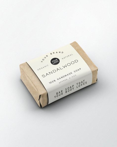 Soap Packaging Minimalist, Handmade Soap Business Card, Box Soap Packaging, Soap Sleeve Packaging, Printable Packaging Template, Soaps Packaging Ideas, How To Make Soap Labels, Bar Soap Packaging Ideas, Handmade Soap Labels