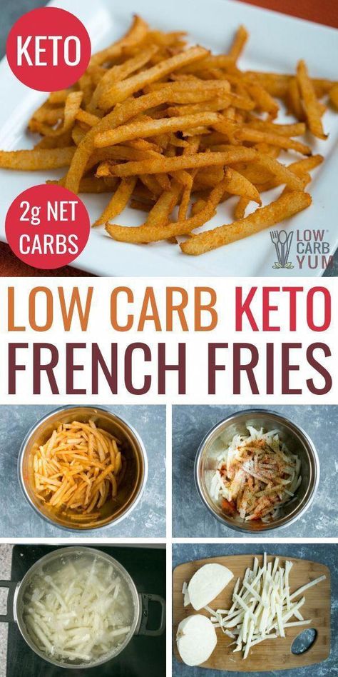 Keto French Fries, Keto Fries, Low Carb Appetizer, Jicama Fries, Keto Side, Resep Diet, Keto Pancakes, Recipes For, Low Carb Appetizers