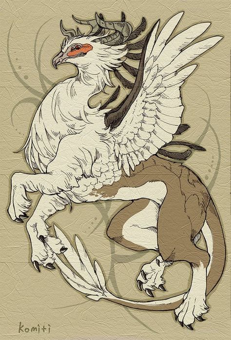 horn griffin by komiti.deviantart.com on @deviantART: Griffon Tattoo, Mythical Animal, Fantasy Beasts, Monster Concept Art, Desenho Tattoo, Fantasy Creatures Art, Mythical Creatures Art, Wow Art, Mythological Creatures