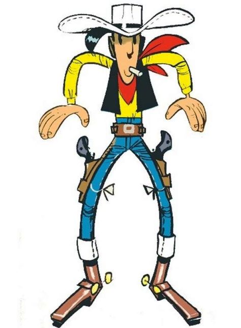 Lucky Luke (FAR WEST:::) Cartoon Car Drawing, John Luke, Easy Disney Drawings, Frederic Remington, Western Comics, Book Creator, Lucky Luke, Bd Comics, Hanna Barbera