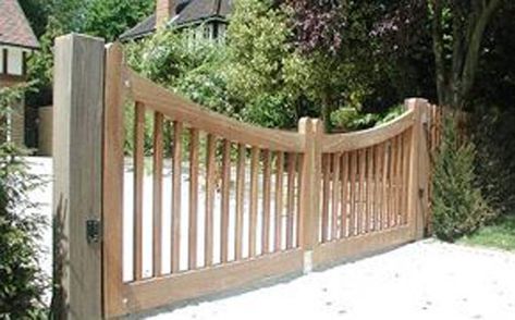 Electric Driveway Gates, Tor Design, Gates Driveway, Wooden Garden Gate, Wooden Gates Driveway, Garden Gates And Fencing, Timber Gates, Wooden Gate, Side Gates