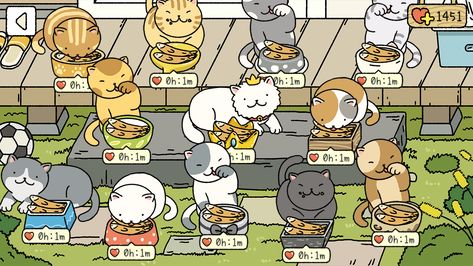 Adorable Home Game Ideas, Adorable Home Game Design Ideas, Fish Tin, Adorable Home Game, Group Of Cats, Kingdom City, Game Design Ideas, Best Cat Food, Japan Illustration