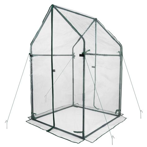 PRICES MAY VARY. Sturdy Frame - Constructed from 3/4 inch diameter iron pipes, our Mini Greenhouse features a sturdy frame that ensures long-lasting durability. Expertly treated with a spray coating, this greenhouse is resistant to rusting, guaranteeing its longevity even when exposed to varying weather conditions. Protective Mesh Cover - Our mini greenhouse with mesh cover is designed to provide an ideal growing environment for your fruits, vegetables, and flowers. With UV-resistant components Greenhouse With Garden, Garden Protection, Garden Netting, Mini Greenhouse, Plant Protection, Greenhouse Gardening, Iron Pipe, Fruits Vegetables, Weather Conditions