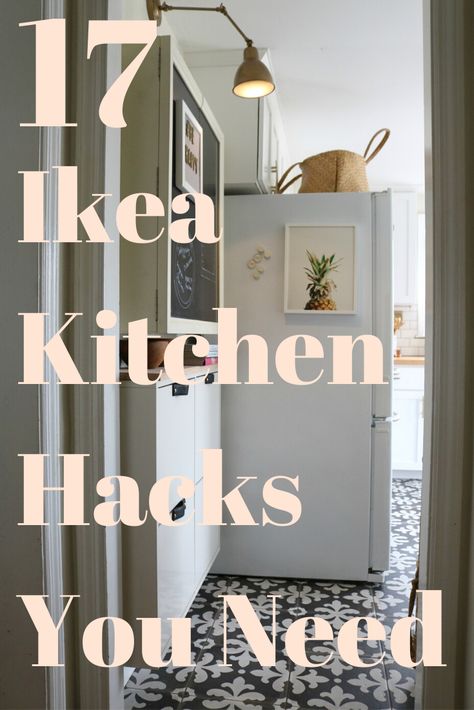 Ikea Kitchen Hacks, Ikea Kitchen Organization, Ikea Kitchen Storage, Living Room Hacks, Ikea Craft Room, Ikea Crafts, Ikea Inspiration, Kitchen Wall Storage, Ikea Hack Kitchen