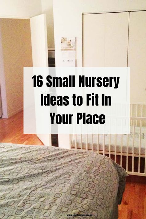 Get small nursery ideas & tips for your apartment or small home Excited for your new baby’s arrival? As a mom close to their due date, one of the last things to think about is setting up a nursery room. But, wait! You have a small space. How can you fit a baby nursery in […] Nursery For Apartment, Bassinet In Small Bedroom, How To Set Up A Nursery In A Small Room, Bedroom Nursery Shared, Tiny Nursery Organization, Nursery Tiny Space, Crib In The Middle Of The Nursery, Nursery Ideas In Parents Room Small Spaces, Low Budget Nursery