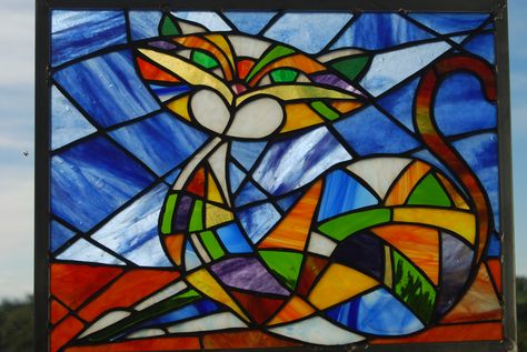 stained glass cat Cat Stain, L'art Du Vitrail, Glass Painting Patterns, Stained Glass Quilt, Stained Glass Patterns Free, Modern Stained Glass, Stained Glass Door, Stained Glass Paint, Stained Glass Birds