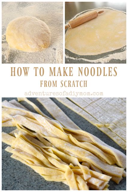 Easy Homemade Noodles, Homemade Pasta Noodles, Making Noodles, Noodles From Scratch, How To Make Noodles, Make Noodles, Noodle Recipes Homemade, Homemade Egg Noodles, Homemade Pasta Recipe