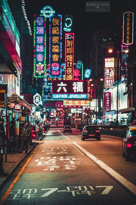 Hong Kong Night, Asian City, Night Street, Tall Buildings, Hong Kong Travel, Las Vegas Hotels, City Street, Bhutan, Night City