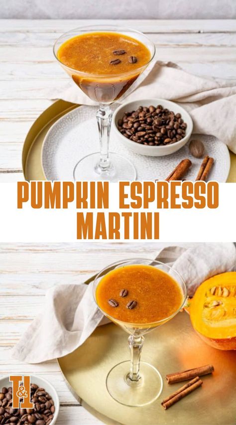 Cozy fall vibes meet the trendy cocktail scene with this flavorful Pumpkin Espresso Martini. Pumpkin Espresso Martini, Halloween Party Drinks, Halloween Drinks Alcohol, Cozy Drinks, Halloween Cocktails, Fall Cocktails, Fall Drinks, Espresso Martini, Easy Fall