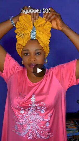 How to tie simple gele with rubber band | By Ogebest ObiFacebook Rubber Band, Rubber Bands, Band