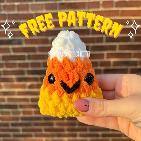 Candy Corn Pattern, Fall Crochet Patterns, Easy Crochet Animals, Halloween Crochet Patterns, Plushie Patterns, Crochet Animals Free Patterns, Free Candy, Crochet Fall, Holiday Crochet