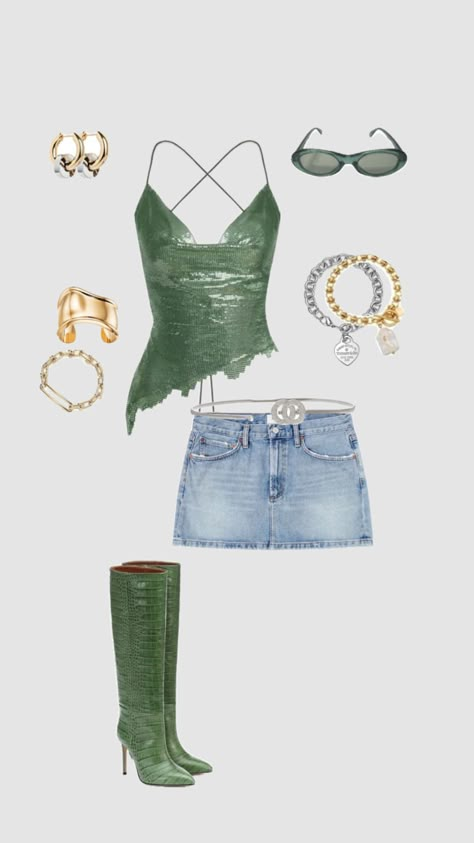 Coachella and festival fit inspo going out Coachella Theme Party Outfits, 18th Bday Theme, Pop Concert Outfit, Coachella Theme Party, Tyler Concert, Coachella Theme, Rich Girl Outfits, Era Outfits, Junk Ideas