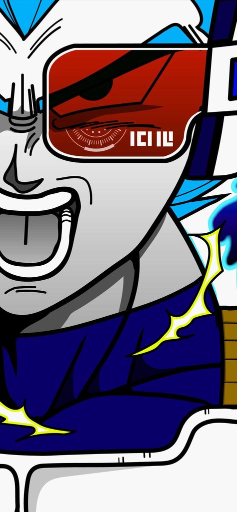 Vegeta Scouter Wallpaper Dragon Ball Scouter, Vegeta Scouter, Saiyan Prince, Dbz Wallpapers, Dragon Ball Z Iphone Wallpaper, Db Z, Got Dragons, Modern Graphic Art, Dragon Ball Super Wallpapers