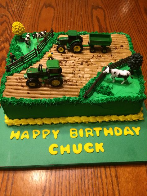 Tractor Birthday Cakes, John Deere Cake, John Deere Birthday Party, Farm Birthday Cakes, John Deere Party, 4de Verjaardag, John Deere Birthday, Tractor Cake, Tractor Birthday Party