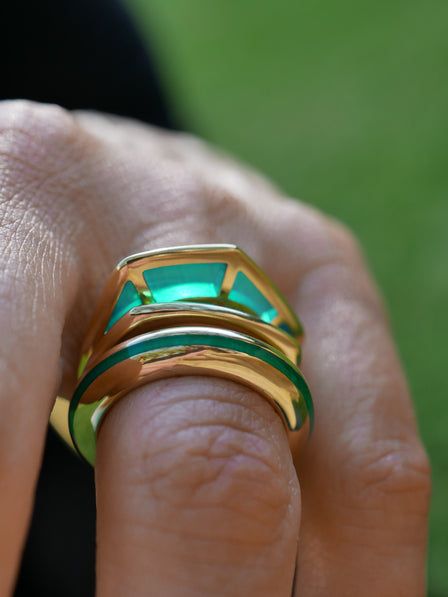 COBRA RINGS - Andy Lifschutz Plique A Jour, Everyday Luxury, Precious Jewels, Mom Jewelry, 18k Gold Ring, Enamel Ring, Fine Jewelry Designers, Green Enamel, Jewelry For Her