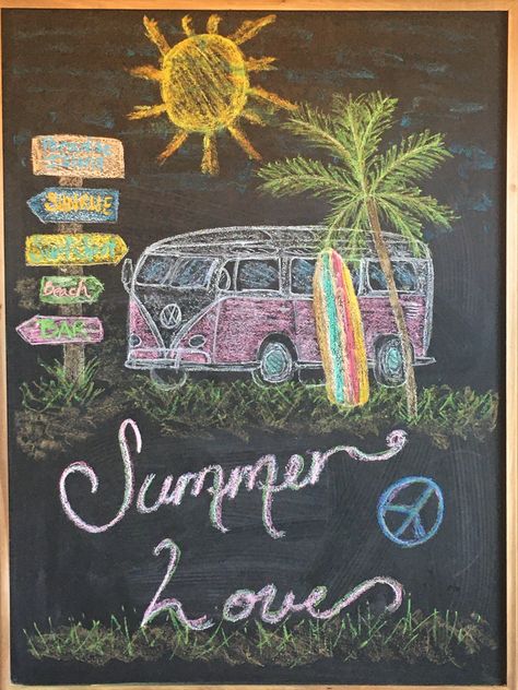 Chalkboard Summer Ideas, Summer Chalkboard Art, Clothing Boutique Ideas, Specials Board, Chalk Wall Art, Summer Chalkboard, Chalkboard Wall Bedroom, Chalkboard Wall Art, Chalk Writing