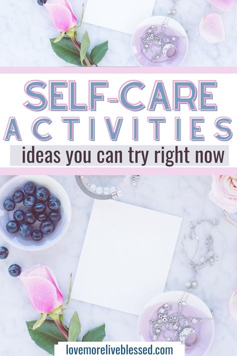 Self-care activities you can try right now. Self-care for moms. Self-care at home. Self-care activities for moms. Relief Society Self Care Activity, Self Care Activity, Self Focus, A Life Well Lived, Treadmill Workouts, Writing Poems, Entrepreneur Tips, Negative Self Talk, Relief Society