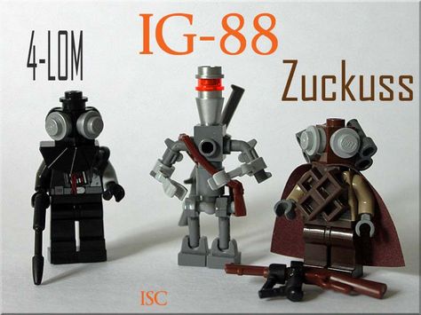 Lego Bounty Hunter, Lego Figbarf, Lego Droid, Ig 88, Lego Jedi, Lego Plane, Lego Bots, Lego Clones, Star Wars Minifigures