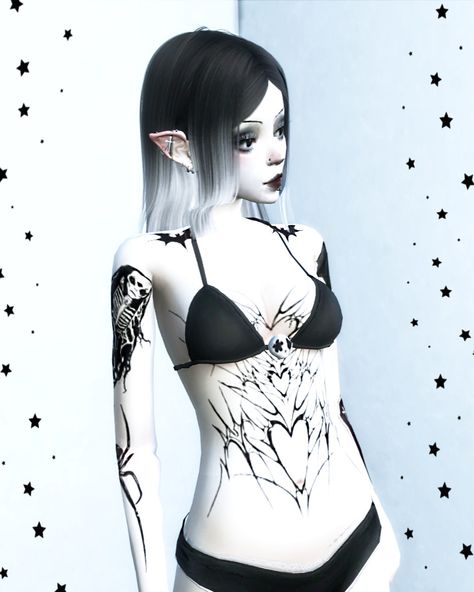 Cute Tattoos Sims 4 Cc, Sims 4 Succubus Tattoo, Ts4 Cc Tattoos, Ts4 Tattoo Cc, Sims 4 Cc Tattoos Female, Ts4 Tattoos, Sims Tattoo, Sims 4 Cc Goth, Cyberpunk Tattoo