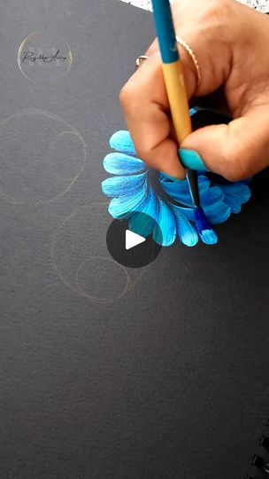 Painting Flowers Tutorial, Flowers Tutorial, Fan Brush, 10k Views, Painting Flowers, Acrylic Flowers, Different Flowers, Flower Tutorial, Flower Making