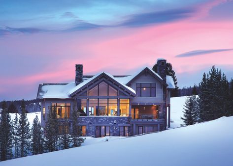 Christmas Mansion, Modern Ski House, Locati Architects, Yellowstone Club, Modern Luxury Home, Exterior Materials, Cabin Aesthetic, Ski Cabin, Exterior Inspiration