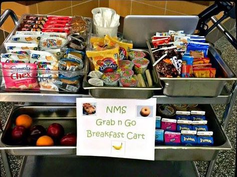 Breakfast Cart, Snack Cart, Candy Lady, Teacher Breakfast, School Store, Teacher Gifts, Cinnamon, Snacks, Candy