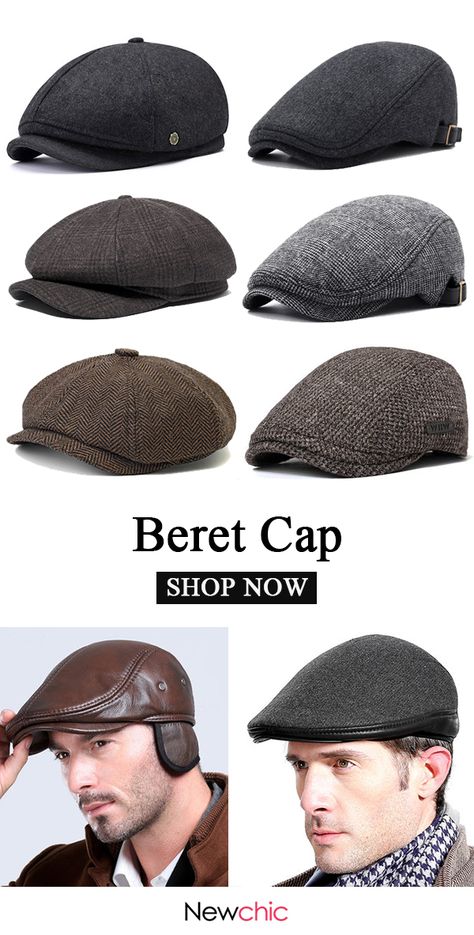 Teaching Mens Fashion, Mens Newsboy Hat, Pola Topi, Mens Dress Hats, Beret Cap, Modern Mens Fashion, Mens Hats Fashion, Berets Cap, Men's Hats