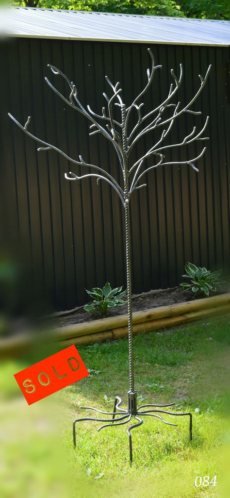 Rebar Tree, Metal Sculpture Artists, Welding Art Projects, Metal Working Projects, Metal Tree Wall Art, Metal Welding, Metal Yard Art, Metal Garden Art, Metal Tree